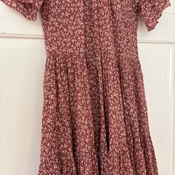 Ulla Johnson Clay Doris Dress Tiered Ruffle Vine Floral Print Size 2 - Picture 8 of 16